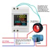 Single Phase Energy Meter Rail Frequency Power Factor Meters Multifunctional