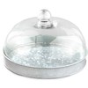 Glass Domed Serving Plate for Confectionery and Baked Goods -