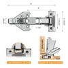Chibery 10 Pack 165 Degree Lazy Susan Hinge, Face Frame,