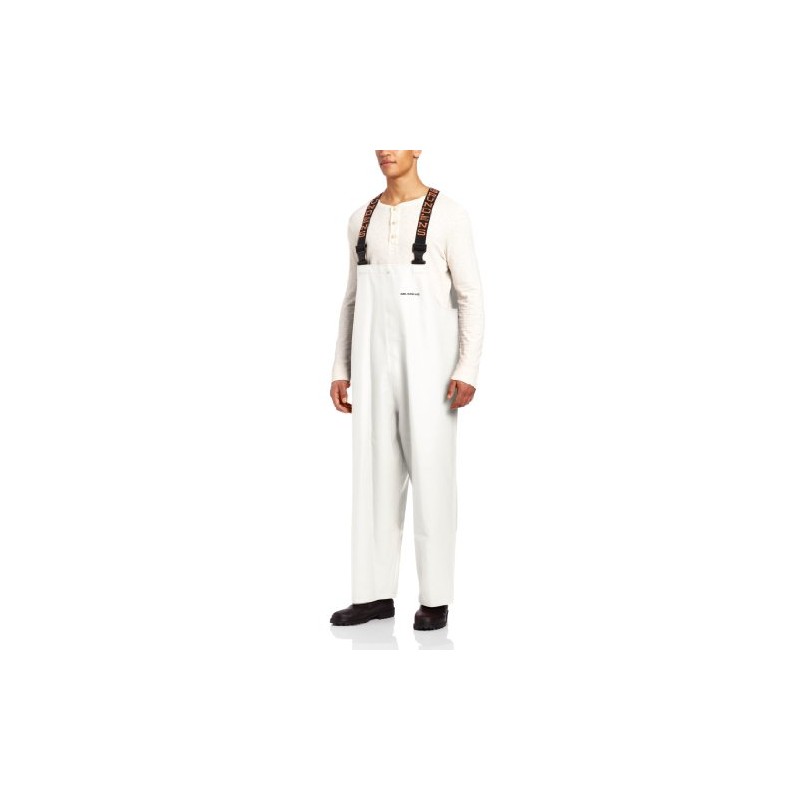 Grundéns Men's Clipper Fishing Bib Pants, White - Medium