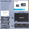 USB 3.0 Dual Monitor KVM Switch HDMI+Displayport 4K@60Hz,2K@120Hz,MLEEDA 2 Monitors