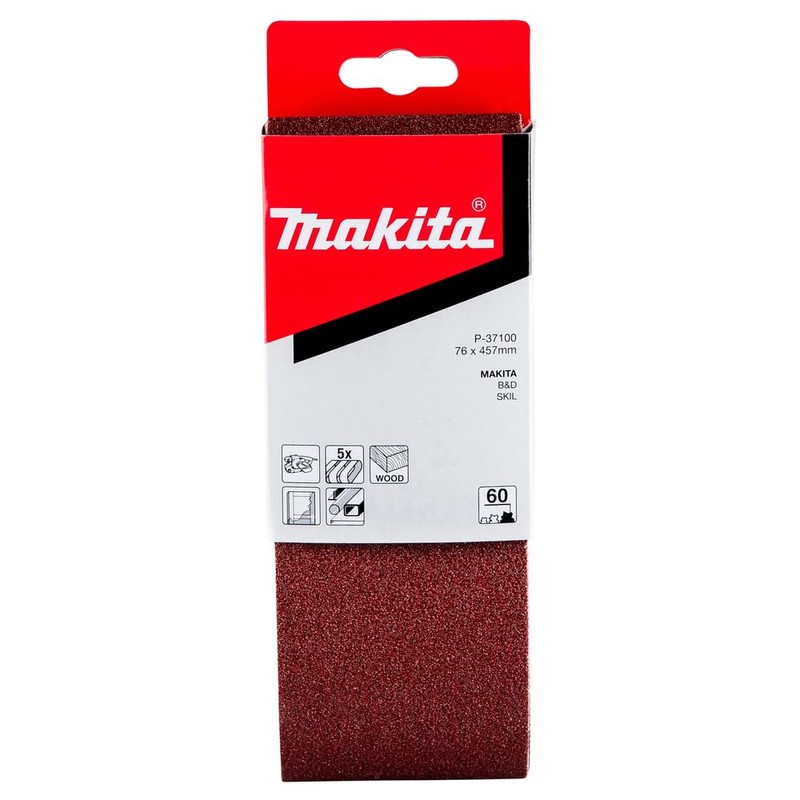 Makita sanding belt 76 x 457 mm P-37100 for 9911