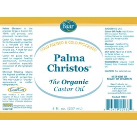 Palma Christos, Organic Castor Oil, 8 oz