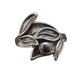 Stilvolle Handgemacht Sterling Silber Ring Mit Hämatit Solide Gestempelt 925 R002132HE