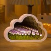 ALYMACK Handmade Tulip Lamp Fully Assembled - Flower Night Light