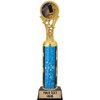 Axe Throwing Trophies, 11" Blue Stars Axe Throwing Trophy Award,