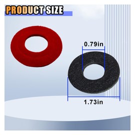 12PCS Battery Terminal Washer Pad, Anti Corrosion Washers, Fiber Washers Battery Top & Side Terminal Protector (Redblack)