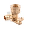 Uponor Wirsbo LF4235050 ProPEX LF Drop Ear Brass Elbow, 1/2" PEX x 1/2" FIP