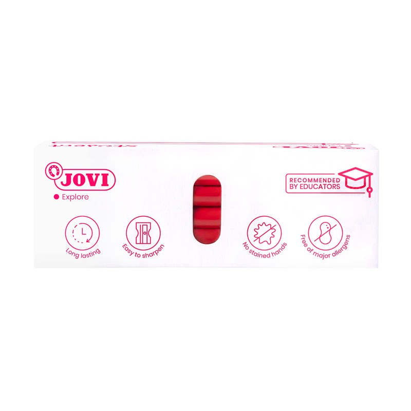 Jovi plasticolor - Box of 25 Plastic Crayons - Black