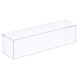 MECCANIXITY Acrylic Display Case Plastic Box Clear Assemble Dustproof Showcase 16x4.3x4.1 Inch for Collectibles Items