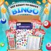 Lexellas World Bingo Game Night Set Bundle with 4 Packs