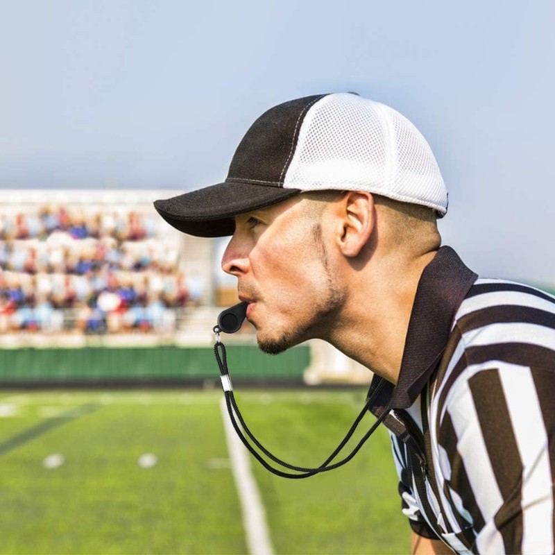 Seakii 24 Pack 120dB Loud Referee Whistles with Lanyards –