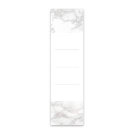 Elegant Folder Spine Labels for Sliding in Marble Design for Wide Folders Pack of 10