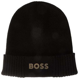 BOSS Men's Asic_Beanie Hat, Black 1