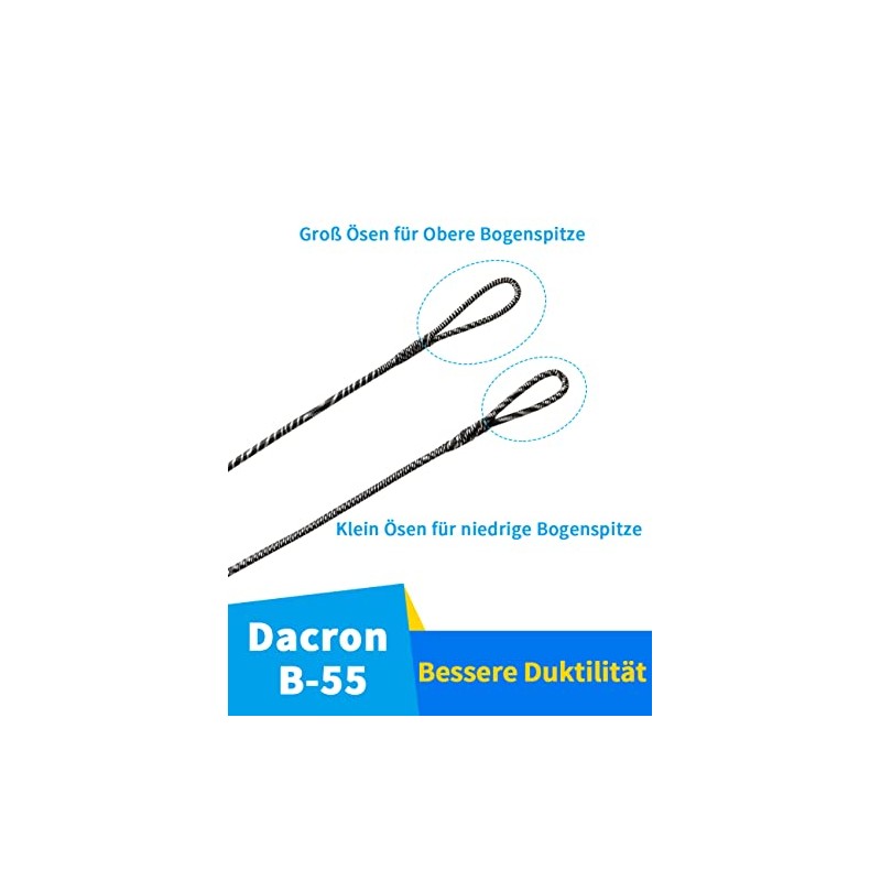 AliArchery 12 Strand 56 Inch B-55 Dacron Bow String Replacement