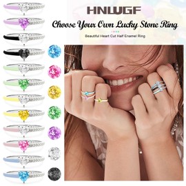 Love Me Until I'M Me Again Black Heart-Cut Half Enamel Ring, Black Heart Self-Love Ring, Jewelry Birthday Gifts for Women, Daughter, Wife, Friends (White, 10)