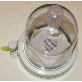 Polycarbonate (Pc) Vacuum Bell Jar with Base, Sound Physics Demonstration