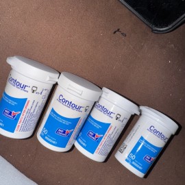 Contour LOT OF 4 Contour  Strips 50 Ct EACH Exp11/2026 07/2026 US See Pic Regular Contor