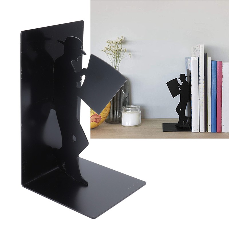 Wrought Iron Figure Book Stand Readers Book Stand Bookshelf Ornaments