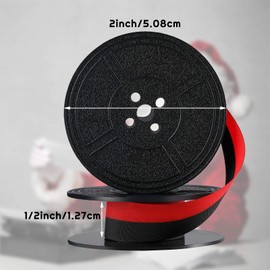 Tenare 8 Pair Universal Typewriter Ribbon Twin Spool Ribbon Twin Spool Replacement Pack for Most Typewriter (Red,Black)