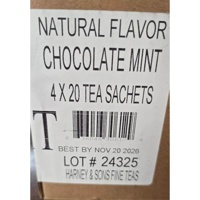 Harney & Sons HT Blend Chocolate MINT Tea Sachets (80)
