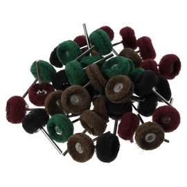 SSHHUI 80pcs (25mm) Mini Drill Abrasive Brush Nylon Buffing Polishing Wheel with 3mm Handle Diameter for Rotary Tool