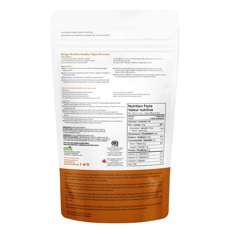 Everland Organic Walnuts, 340gm