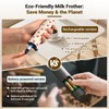 Milk Frother Handheld Rechargeable - 2-Speed Electric Whisk with 5