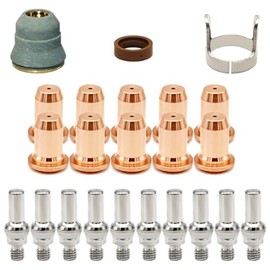 TIANLYLIN 23pcs IPT-60 PT-60 IPT-40 PT40 Plasma Cutting Torch Tip Electrode Shield Cap Stand Off