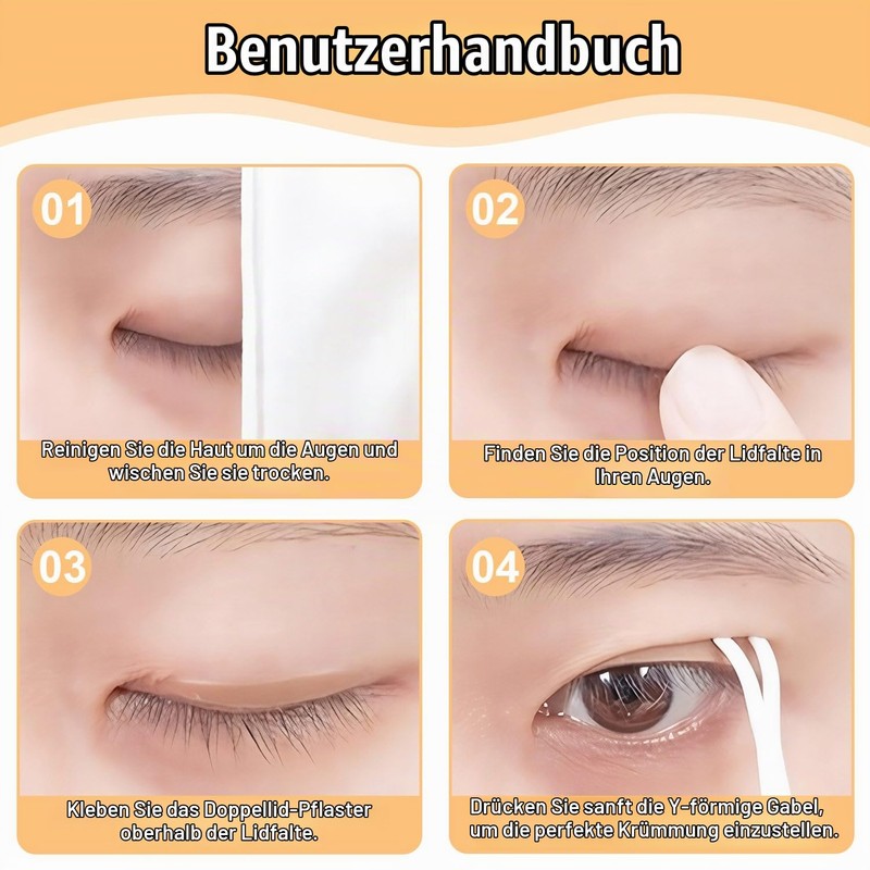 Pack of 600 Slip-On Eyelid Tapes, Stripes, Invisible, Eyelid Stripes,