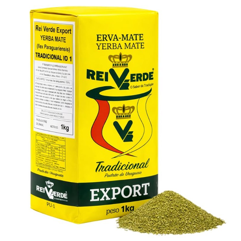 Yerba Mate Rei Verde Tradicional 1kg - Molienda uruguaya