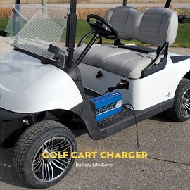 Unbranded Golf Cart Battery Charger D Plug For EZGO TXT 36V 18A with 5-Stage Charging Mode