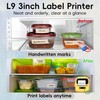 L9 Label Maker, 3 Inch Thermal Printer Support 25-80mm Width