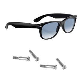 Replacement Silver Screws for Aviator RB2140 RB2168 RB4168 RB4169 RB4195 RB4152 RB4340 RB5022 rx5121 rx5227 Sunglasses Repair Kit (Set of 4) (Silver)