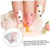 SAFIGLE 8Sheets Heart Shaped Nail Art Stickers DIY Nail Decals