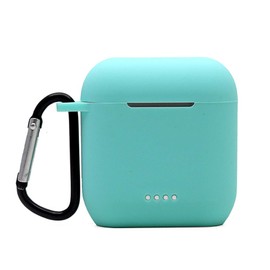 USSJ Protective Silicone Case Compatible with Tozo t6, Front LED Visible, Premium Accessory Shockproof tozo t6 Case Cover with Keychain. (Mintgreen)