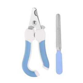 猫爪切り 切り過ぎ防止 丸穴 し爪ヤスリ付き 深爪防止 犬猫用 軽量 コンパクト 初心者用 子猫から大型猫まで使える 安全安心 (小（0～8kg）)