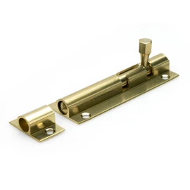 Merriway BH01399 50mm (2 inch) Polished Solid Brass Surface Door Bolt