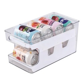 Ortodayes Plastic Refrigerator Soda Can Dispenser, Beverage Can Holder Dispenser, 1 Pack