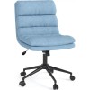 JFHID Criss Cross Chair with Wheels Armless Swivel Office Desk