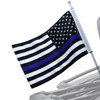 Motorcycle Flag,Thin Blue Line USA American Flag,Double Sided Double Stitched