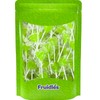 Fruidles Lollipops Mini Heart Shaped 30 Lollipops, Green Apple Flavored