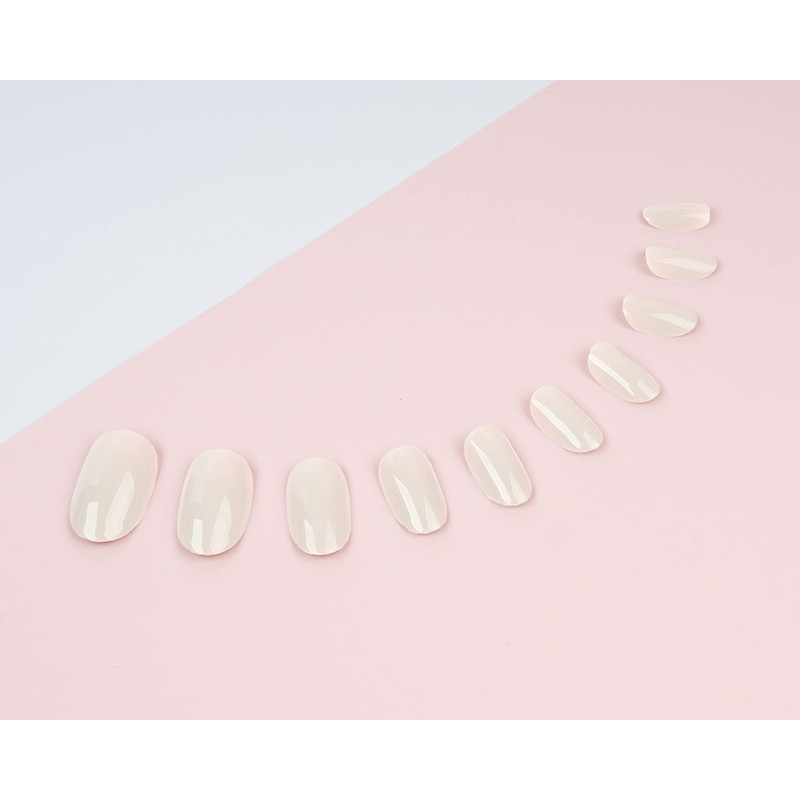 Invogue Coloured Oval Nails - Classic Nude (Pack of 24)