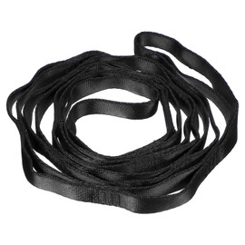 PATIKIL 22KN Adjustable Daisy Chain Yoga Extend Belt 1.8M, Nylon Climbing Sling Straps for Home Workout Exercise Pilates Gymnastics, Black