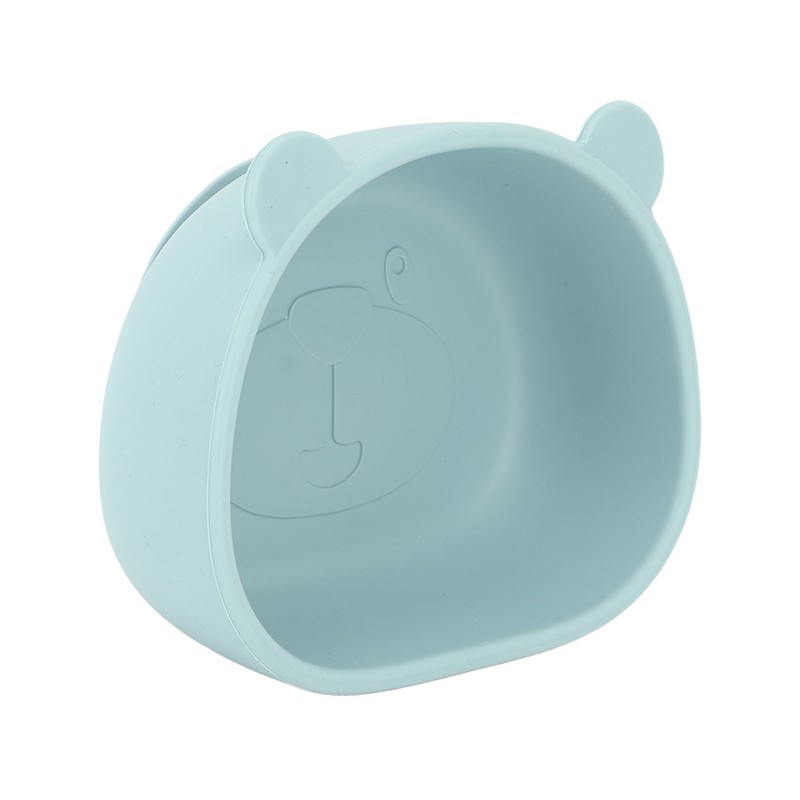 4pcs Children Plate Utensils Set Silicone Suction Bowls Set Toddler