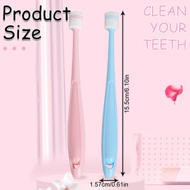 Kleine Katze Zahnbürste, 3 Stück, Hunde Zahnbürste, Katzen Zahnbürste, 360 Grad Hundezahnbürste, Katzezahnbürste Wiederverwendbar, Mundhygiene, Deep Clean Pet Teeth, Zahnbürste Katze und Hunde