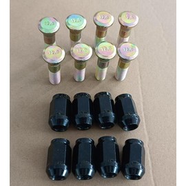 WANTONE RACING Front Rear Wheel Studs 250300625 with Lug Nuts Replacement for 2017-2024 Can-am Maverick X3 UTV MAX, Turbo, R/RR, 900HO, XMR, XRC, XRS, XDS