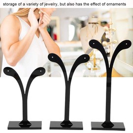 Soporte para Colgar Aretes de Tres Piezas, Expositor de Pendientes, Estante para Pulseras, Organizador de Exhibición Collares, Exhibidores de Joyería para Decoración del Hogar (Brotes De Soja)