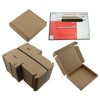 50 x BROWN CARDBOARD BOX SQUARE, SIZE: 10cm x 10cm