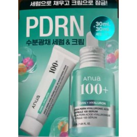 Anua 아누아 PDRN 주름관리 연어추출 피디알엔 히알루론산 캡슐 100 세럼 30ml +크림 30ml Anua PDRN Wrinkle Care Salmon Extract PDRN Hyaluronic Acid Capsule 100 Serum 30ml + Cream 30ml